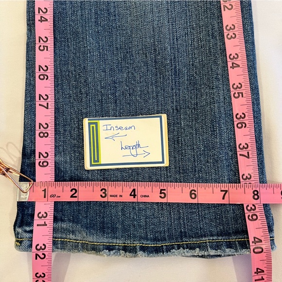 Citizens Of Humanity Boho #111 Distressed Low Waist Stretch Bootcut Jeans SZ 27 - Picture 16 of 16